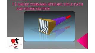 Solid edge Sweep command   multi path and cross section