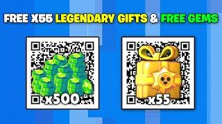 FREE!  x55 RANDOM GIFTS  FREE GEMS QR CODE | BRAWL STAR QR CODE 2024 | BRAWL STARS NEW UPDATE