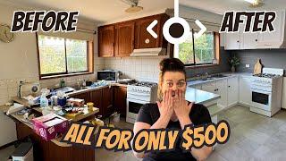 Transform Your Kitchen For Less Than $500 - A Budget Friendly Makeover