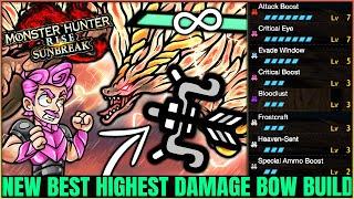 The New Best Bow Build is INSANE - HIGHEST DAMAGE Dragon Piercer - Monster Hunter Rise Sunbreak!