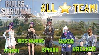 ALL-STAR TEAM! ft. WRECKER, MISS NANING, STORMI AND HAKOB! - Rules of Survival (Tagalog)