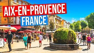 AIX-en-PROVENCE - FRANCE (Visit the city of a thousand fountains in 4K in Provence, France)