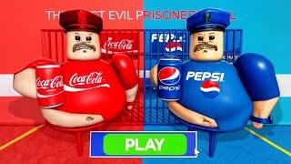 COCO COLA VS PEPSI BARRY'S PRISON RUN! OBBY #roblox