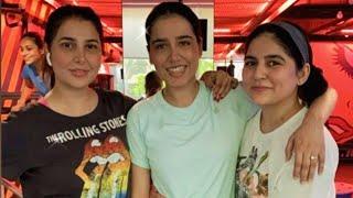 Sanam Baloch, Areeba Habib and Mansha Pasha at Gym #shorts