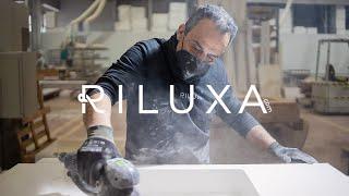 Handcrafted thermoformed Corian® washbasin by Riluxa