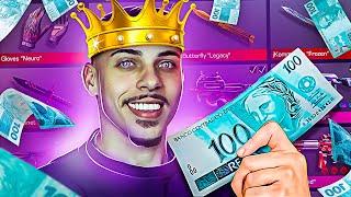 INVENTÁRIO COMPLETO COM 100 REAIS NO STANDOFF 2! (1900 GOLDS) *com 2 facas e luva*