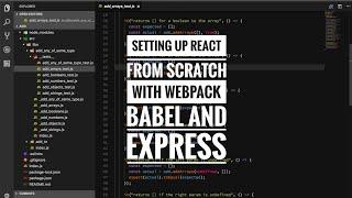 Setting up React from scratch with Webpack Babel and Express