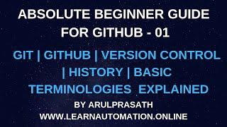 GitHub tutorials | 01 | Introduction | History | Git vs GitHub | Basic Terminologies