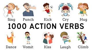 1000 Action Verbs | Common Action Verbs in English | Part 1 | English Vocabulary with Picture |