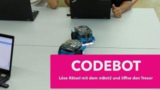 CodeBot Workshop – Löse Rätsel mit dem mBot2 und öffne den Tresor