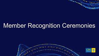 CPA Australia Member Recognition Ceremonies