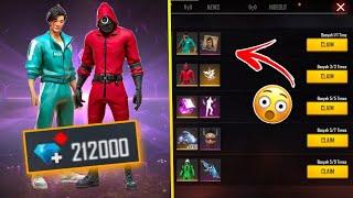 Buying 212000 Diamond  To Make Noob Account To Pro  free fire