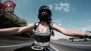 PROAKTIVNAYA. Compilation of the russian motorbike girl rider. 2019 Girls on Bike!!