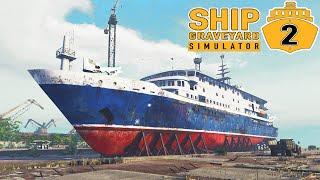 Распил Круизного Лайнера MV Janssonius - Floating Cities DLC - Ship Graveyard Simulator 2