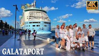 Exploring Galataport Istanbul Turkey - Cruise Port Walking Tour 4K