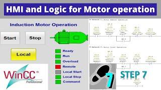 Siemens PLC Programming for Motor Start and Stop | Motor control logic for Local operation (1/3)