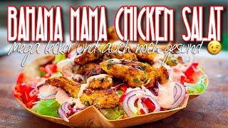 Bahama Mama Chicken Salat in der Tortilla Bowl #salatrezept #leckererezepte #rezepte