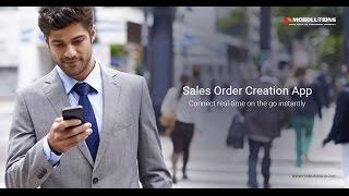 Sales Order Creation App | Sales Order App | Sales Order Creation Mobile App