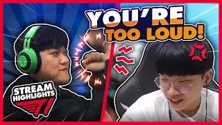 Cuzz, You're TOO LOUD! | T1 League of Legends Funny Moments on Stream
