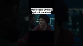 Developers Talking to Girls #programming #coding #shorts