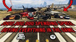 GTA 5 - $600,000,000 SPENDING SPREE! BUYING EVERYTHING IN THE GAME! (Cars, Planes, Arcades and More)