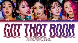 SECRET NUMBER Got That Boom Lyrics (시크릿넘버 Got That Boom 가사) (Color Coded Lyrics)