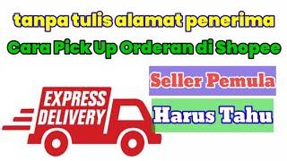 Cara pick up Shopee j&t tanpa menulis alamat penerima dan print resi | seller pemula harus tahu