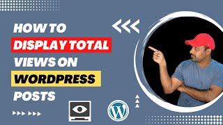 How to add post view counter in WordPress | Show views count on WordPress post
