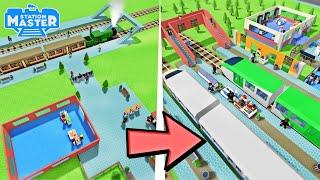 Let's Build a Train Station (roblox train tycoon)