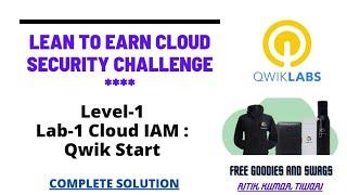 #Lab-1Cloud IAM: Qwik Start || Complete solution || Learn to earn cloud security New challenge 2022