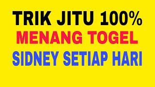 trik jitu 100%  cara menang togel Sidney setiap hari || RT Channel