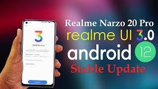 Realme UI 3.0 for Realme Narzo 20 Pro Mobile Full Review and Features | Stable Update of Android 12