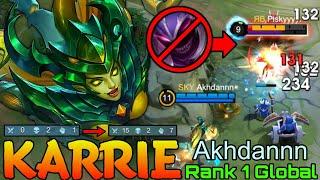 Late Game Monster Karrie Bad Start Comeback - Top 1 Global Karrie by Akhdannn - Mobile Legends