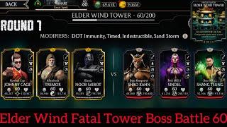 Fatal Elder Wind Tower Bosses Battle 60 Fight + Reward | MK Mobile