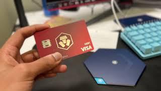 Crypto.com Ruby Red Metal VISA Debit Card Unboxing!