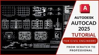 Full AutoCAD 2025 Tutorial For Beginners | Submission Drawing (Civil Engineering/ Architecture)