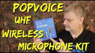 PopVoice Wireless UHF Microphone Set