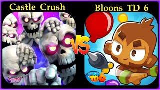 Bloons TD 6 Vs Castle Crush Game Comparison!