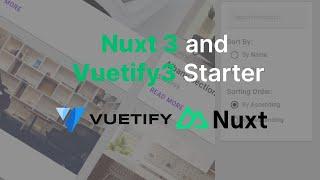  Nuxt 3 + Vuetify 3 Ecommerce Website | How to integrate/Use Vuetify 3 in Nuxt 3