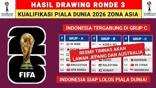 FIXS LAWAN JEPANG  Hasil Drawing Kualifikasi Piala Dunia 2026 Ronde 3 - Jadwal Timnas Indonesia