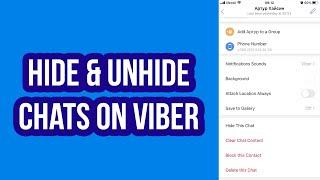 How To Hide & Unhide Chats On Viber From iPhone/Android