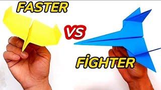 Faster Airplane or Fighter Paper Airplane |  Origami Paper Plane