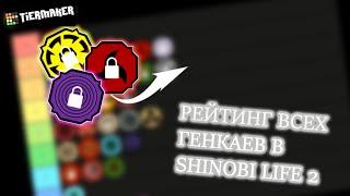 РЕЙТИНГ ВСЕХ ГЕНКАЕВ В SHINOBI LIFE 2