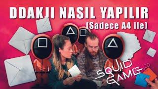 DDAKJI Nasıl Yapılır? (A4 Kağıdı ile Çok Kolay Origami) | Squid Game 2 Oyunları Nasıl Oynanır?