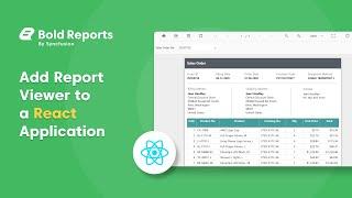 Add Report Viewer Control to a React Application