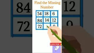 Reasononing Trick | Reasononing series part 3 | Find the missing number| |Meemak Academy |#shorts