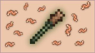Using the Dirt Rod to get a TON of Worms in Terraria