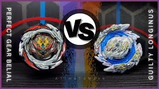 PERFECT GEAR BELIAL vs GUILTY LONGINUS| ON REAL LIFE BEYBLADE STADIUM