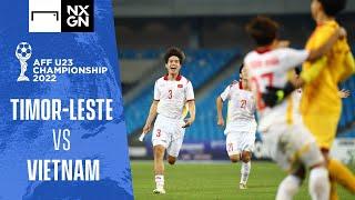 AFF U23 Championship 2022 | Timor-Leste vs Vietnam highlights