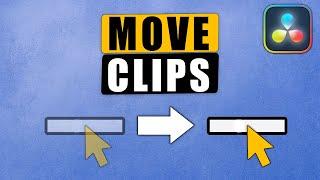 How to MOVE Clips in Timeline in Davinci Resolve